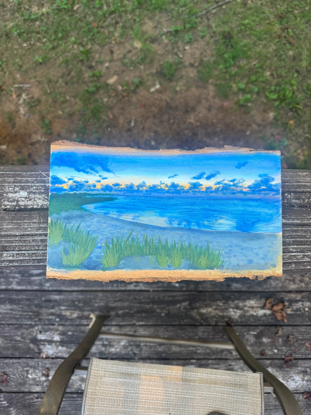 Hand-Painted Live Edge Landscapes